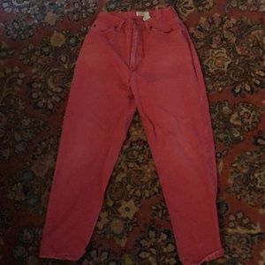 rust colored vintage jeans